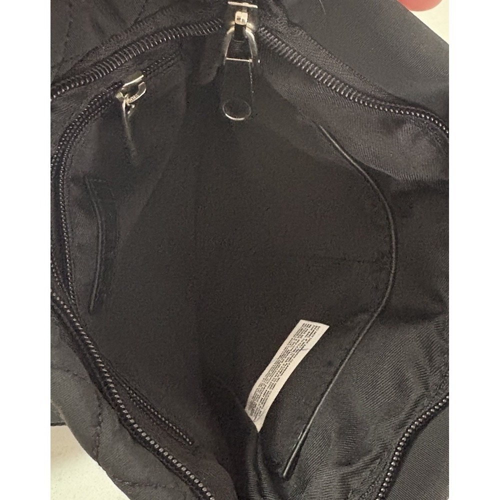 Bugatti Women's Quilted Nylon Crossbody Bag Black Messenger Shoulder Excellent - Picture 5 of 13